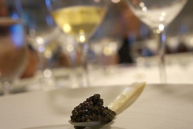 dégustation caviar et vin distrilux