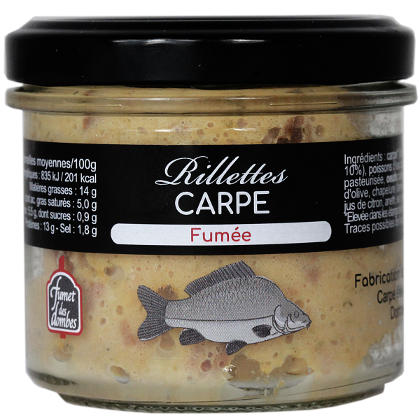 rillettes de carpe fumée de la dombes