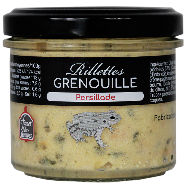 Rillettes de grenouille à la persillade ou ail vin blanc du Bugey