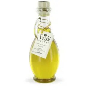 Huile d'olive extra vierge à la Truffe Blanche 250ml bouteille verre forme amphore étrusque